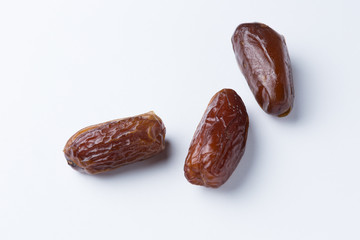 Dates on a White Background
