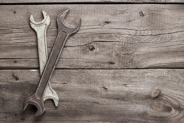 old rusty screw keys