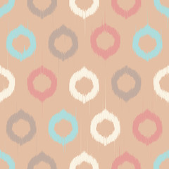 Vector seamless ikat pattern