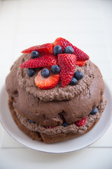 Schokolade Beeren Torte