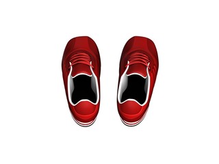red sneaker