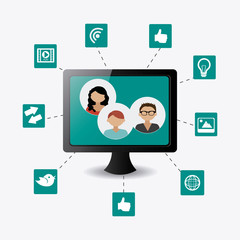 Social media design, vector illustration.