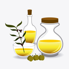 Olive oil design.