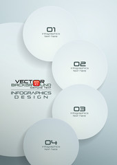 White Circles Infographics Design