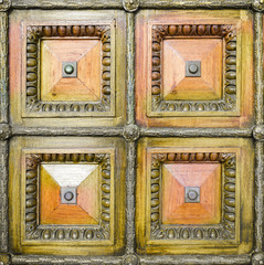 Livadia palace exterior. Detail of vintage wooden door.