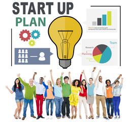 Start Up Launch Business Ideas Plan Creativity Concept