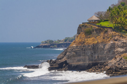 Beautiful view of Sunzal beach in El Salvador