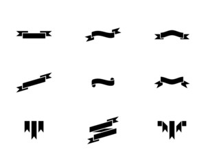 Black Ribbon Icons