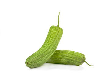Bitter gourd isolated on white background