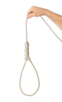 Rope with hangman noose