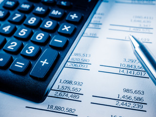 Stock Market Finance Account Report on the desk.