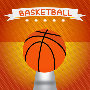 illustration of a basketball ball