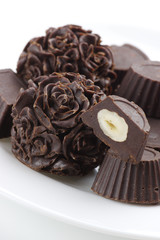 Homemade chocolate candies