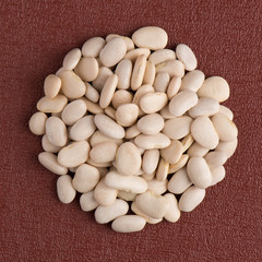Circle of white beans