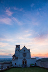 Fototapeta na wymiar イタリア　アッシジの聖フランチェスコ聖堂