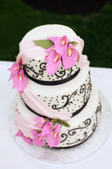 Fototapeta na wymiar White Wedding Cake