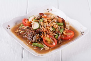 Somtum, papaya salad delicious food in thailand