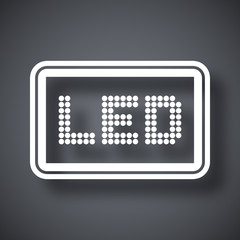 Vector LED screen icon