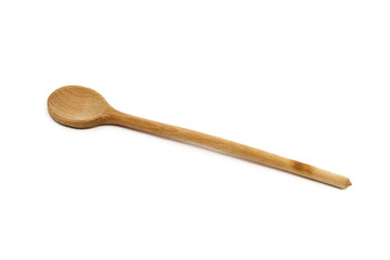 Isolated wooden spoon
