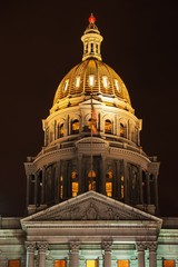 Obraz premium Golden Colorado Capitol