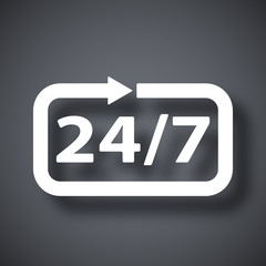 Vector open hours icon