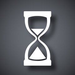 Hourglass icon, vector