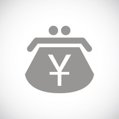 Fototapeta premium Yen black icon