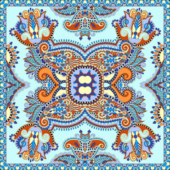 Traditional ornamental floral paisley bandanna