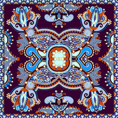 neck scarf or kerchief square pattern design