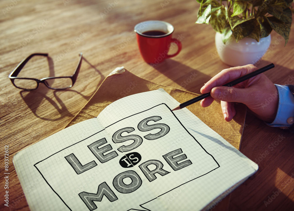 Poster less is more minimal simplicity efficient complexity concept