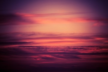 Naklejka na ściany i meble Purple Scenic Sunset Sky