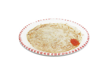 pancakes with caviar