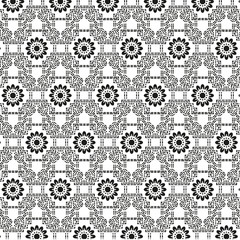 Abstract pattern of flower shapes