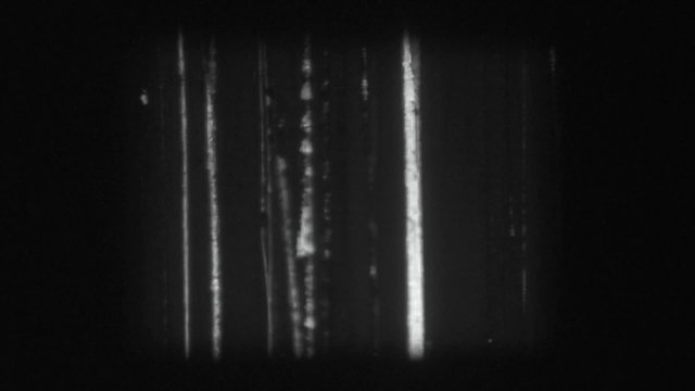 Original black and white 8mm leader tape film scratches