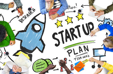 Start Up Business Launch Success People Meeting Concept