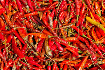 Fototapeta premium Dried Red Chilli Background