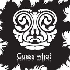 original face masks ancient gods, for tattoo and ancient amulets