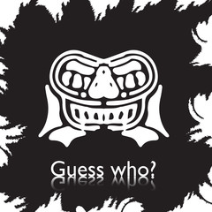 original face masks ancient gods, for tattoo and ancient amulets