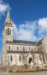 Fototapeta na wymiar Eglise St Pierre de Plogastel st Germain, Bretagne, Finistère
