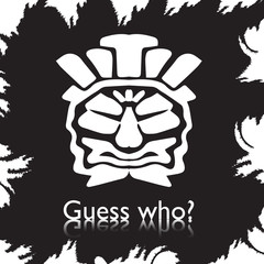 original face masks ancient gods, for tattoo and ancient amulets