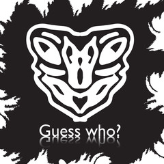 original face masks ancient gods, for tattoo and ancient amulets