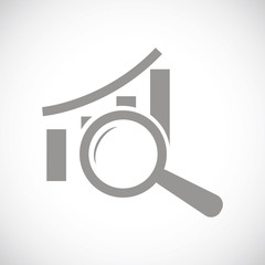 Graph scan black icon