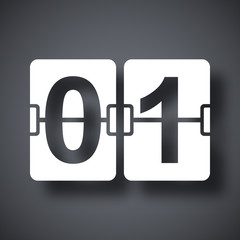 Vector flip calendar icon