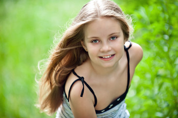 Walking through the spring park