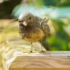 Naklejka premium Wooden Bird