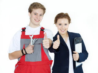 Apprentices for car mechanic and office