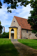 Backsteinkirche in Federow, Nationalpark Müritz, Mecklenburg-Vo