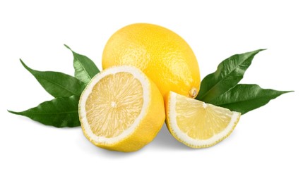 Lemon. collection of fresh limes and lemons - collage