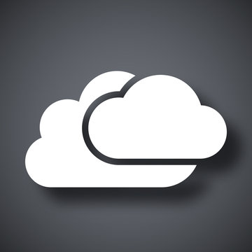 Vector clouds icon