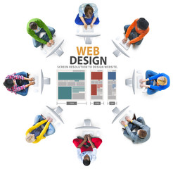 Web Design Network Website Ideas Media Information Concept